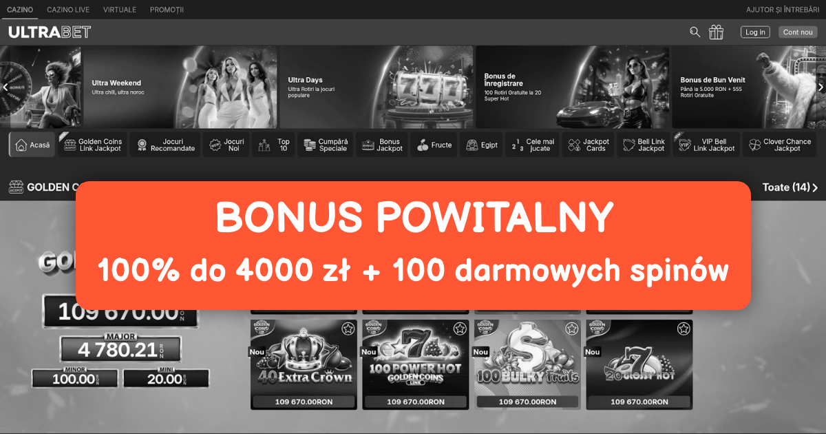 Ultrabet Casino - Najlepsze Sloty Online w Polsce